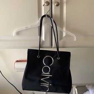 Calvin Klein Black Nylon Shoulder Bag NWOT
